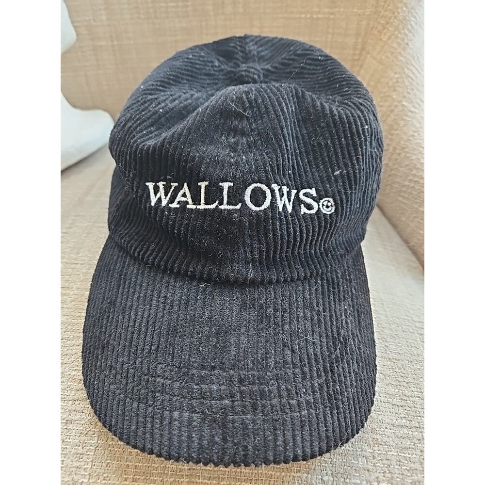 Wallows Black Corduroy Hat Adjustable Snapback Cap One Size Adult Size